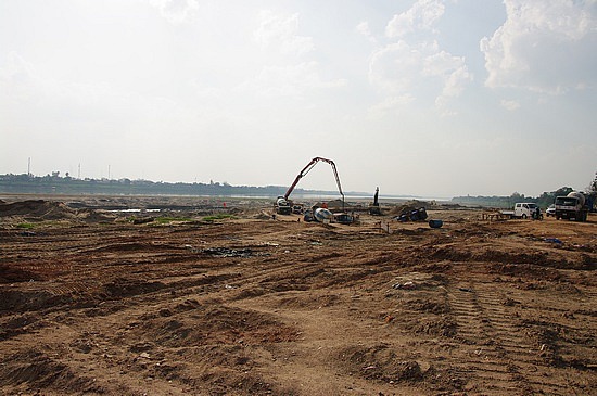 Ausgrabungen am Mekongufer