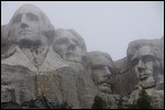 Mt. Rushmore vernebelt
